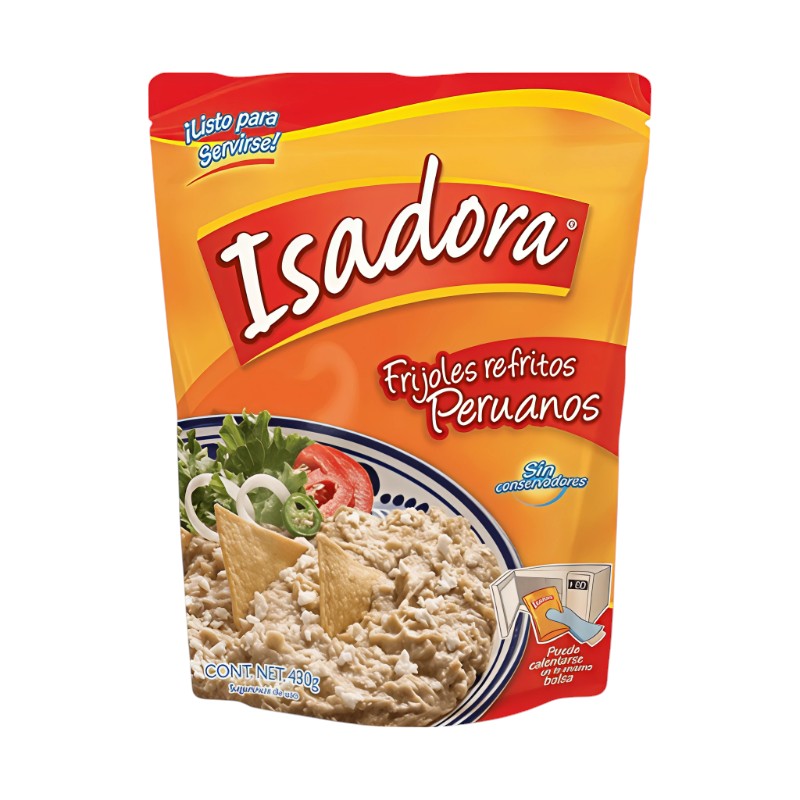 FRIJOLES ISADORA 430 GR FRIJOLES PERUANOS REFRITOS BOLSA