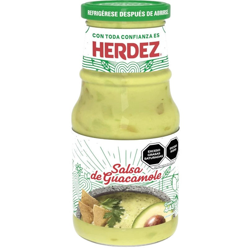 HERDEZ - SALSA GUACAMOLE VASO 445 GR